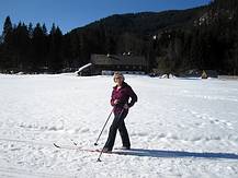zum Langlaufen gibt es noch genug Schnee